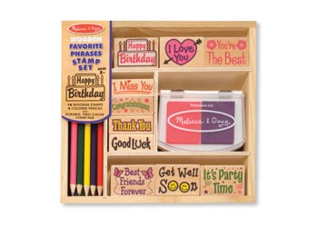 Wooden Stamp Set - Favourite Phrases