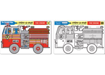 Learning Mat - Fire Engine