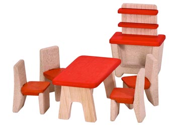 Plan Toys Dollhouse Furniture - Dining Room