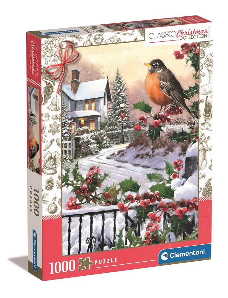 Classic Christmas Collection -  Robin & Holly Bushes