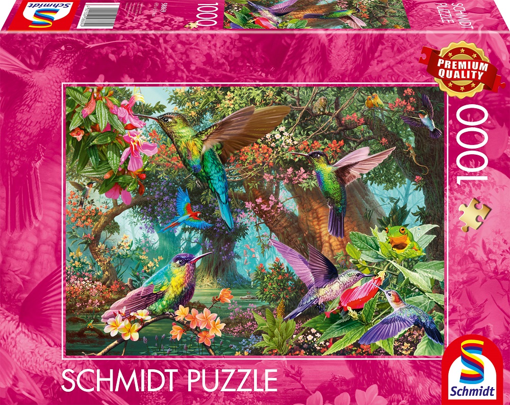 Hummingbirds In A Burst Of Colour