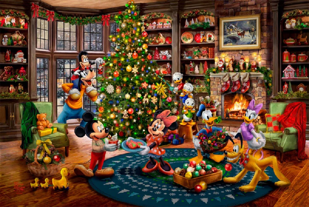 Disney Mickey & Minnie Trimming The Tree