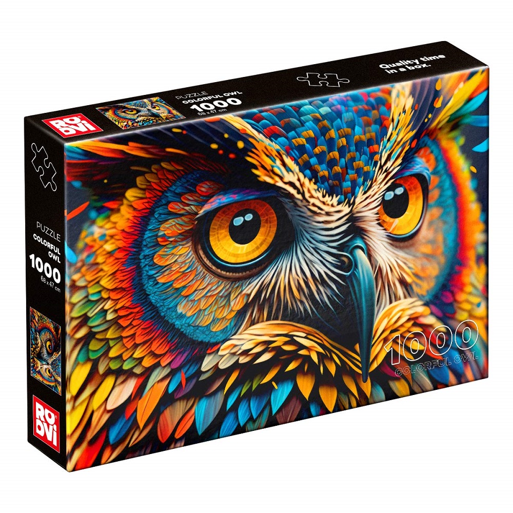 Roovi - Colourful Owl  