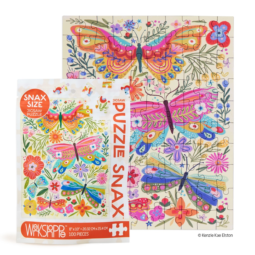 Puzzle Snax - Butterfly Floral