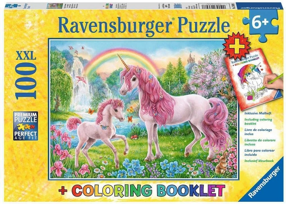 Magical Unicorns With Colouring Book