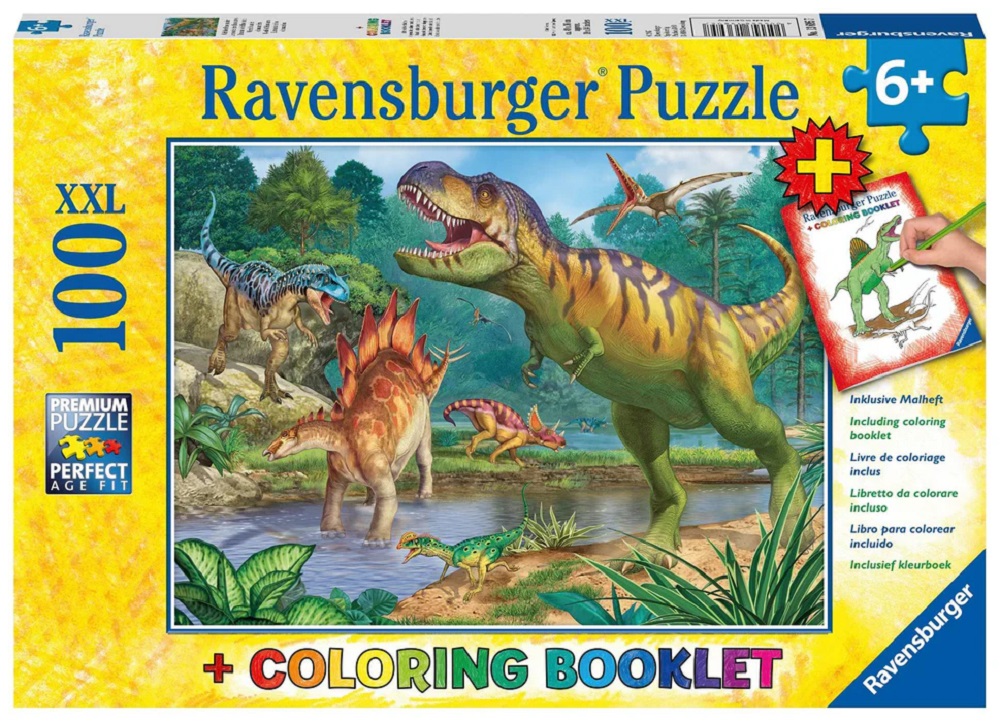 World Of Dinosaurs With Colouring Book