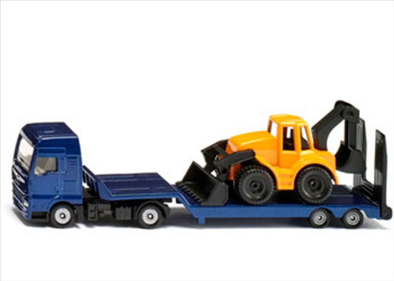 1761 Man TGX Low Loader With Backhoe Loader