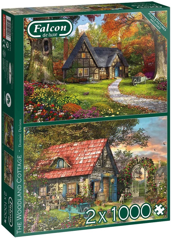2 x 1000 Pieces Woodland Cottages