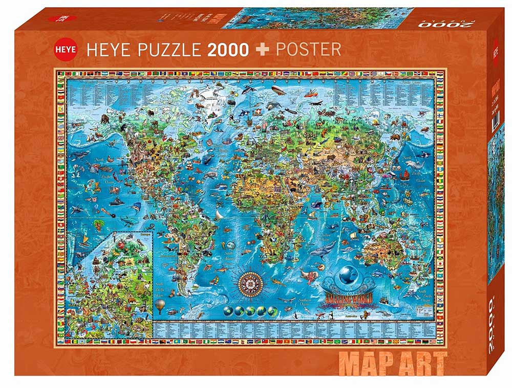 Map Art - Amazing World