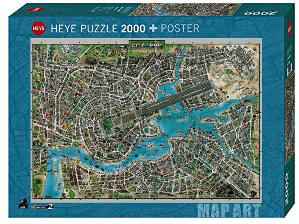 Map Art - City Of Pop