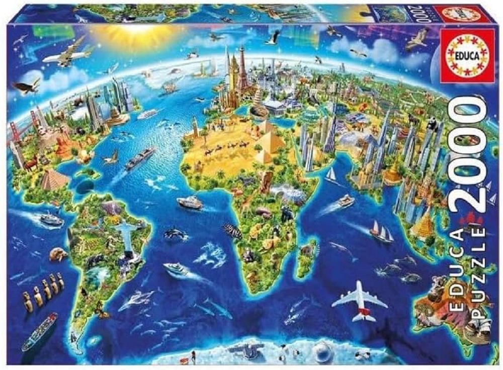 World Landmarks Globe