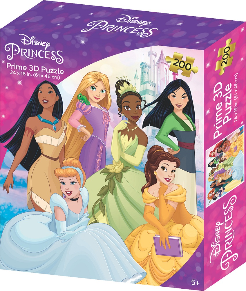 3D Lenticular Puzzle - Disney Princess Large Pieces