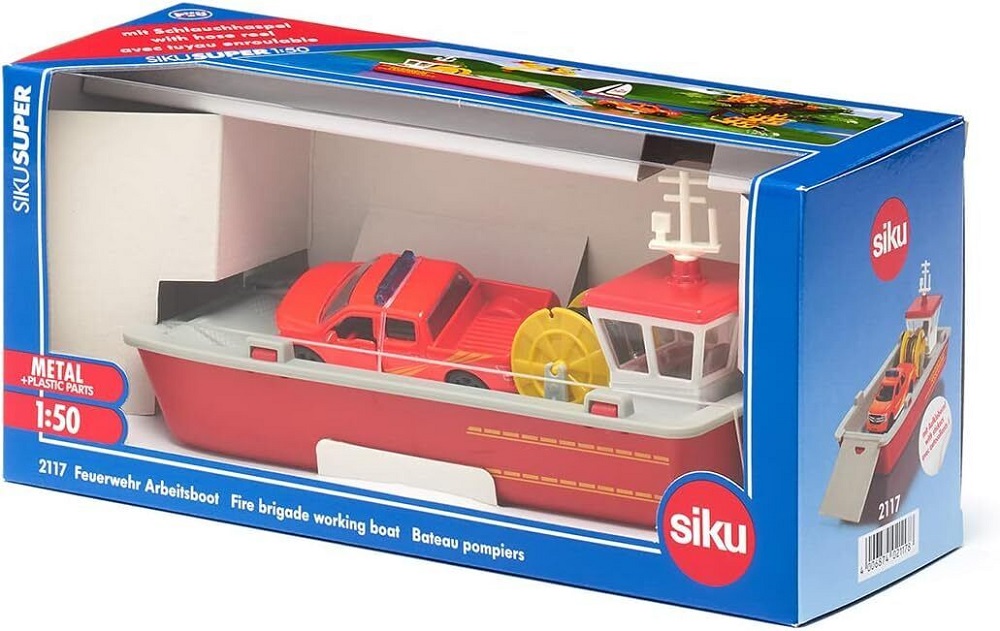 2117 1:50 Scale Fire Brigade Working Boat With Pick-Up