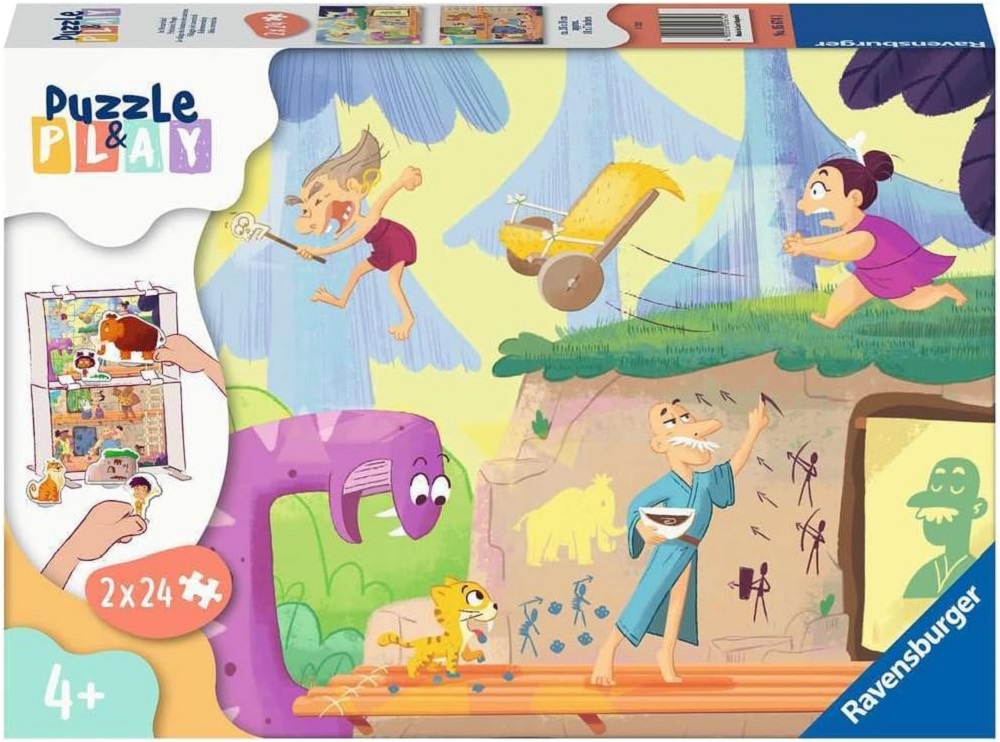 Puzzle & Play Prehistoric People