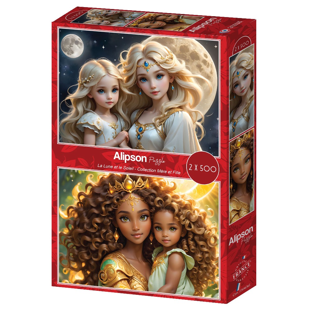 2 x 500 Piece Puzzles - Soleil & Fille 