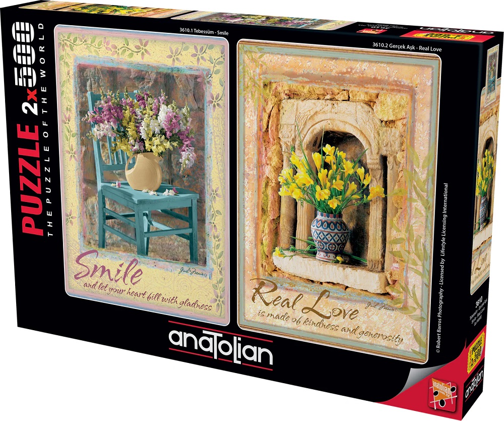 Smile & Real Love 2 x 500 Piece Puzzles
