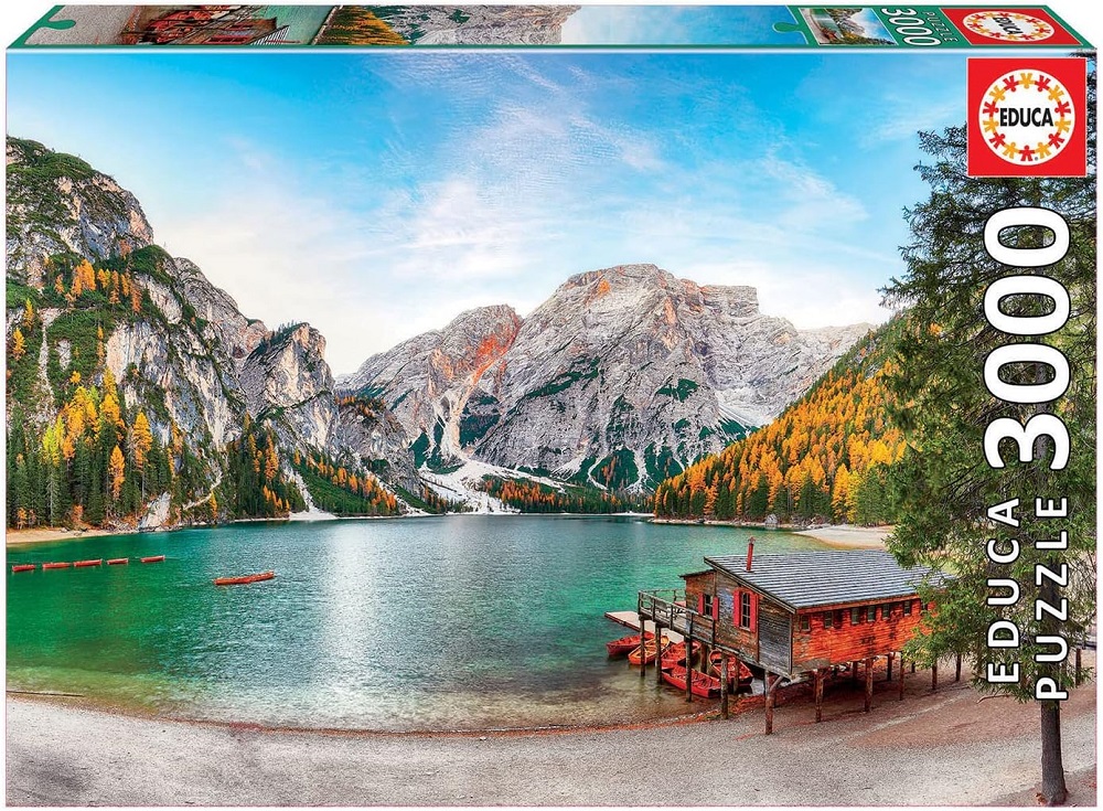 Braies Lake In Autumn