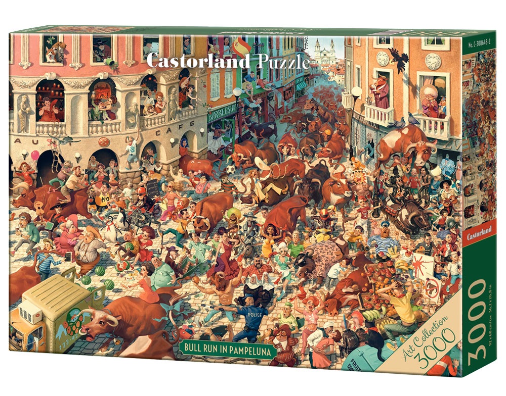 Art Collection - Bull Run In Pampeluna