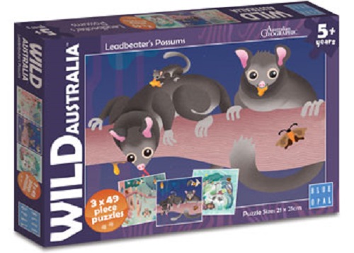 Wild Australia: Leadbeater's Possums 3x49 Piece Puzzles