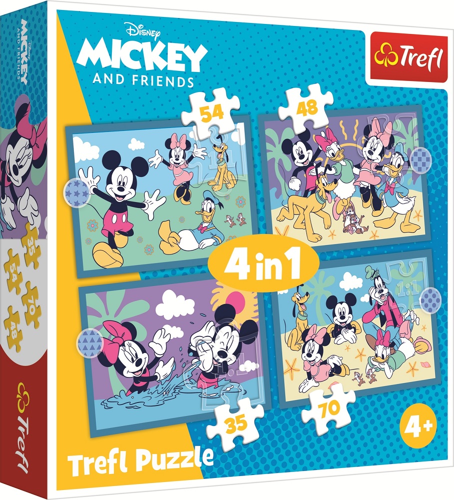Disney Mickey & Friends 4-Puzzle Pack (2) 