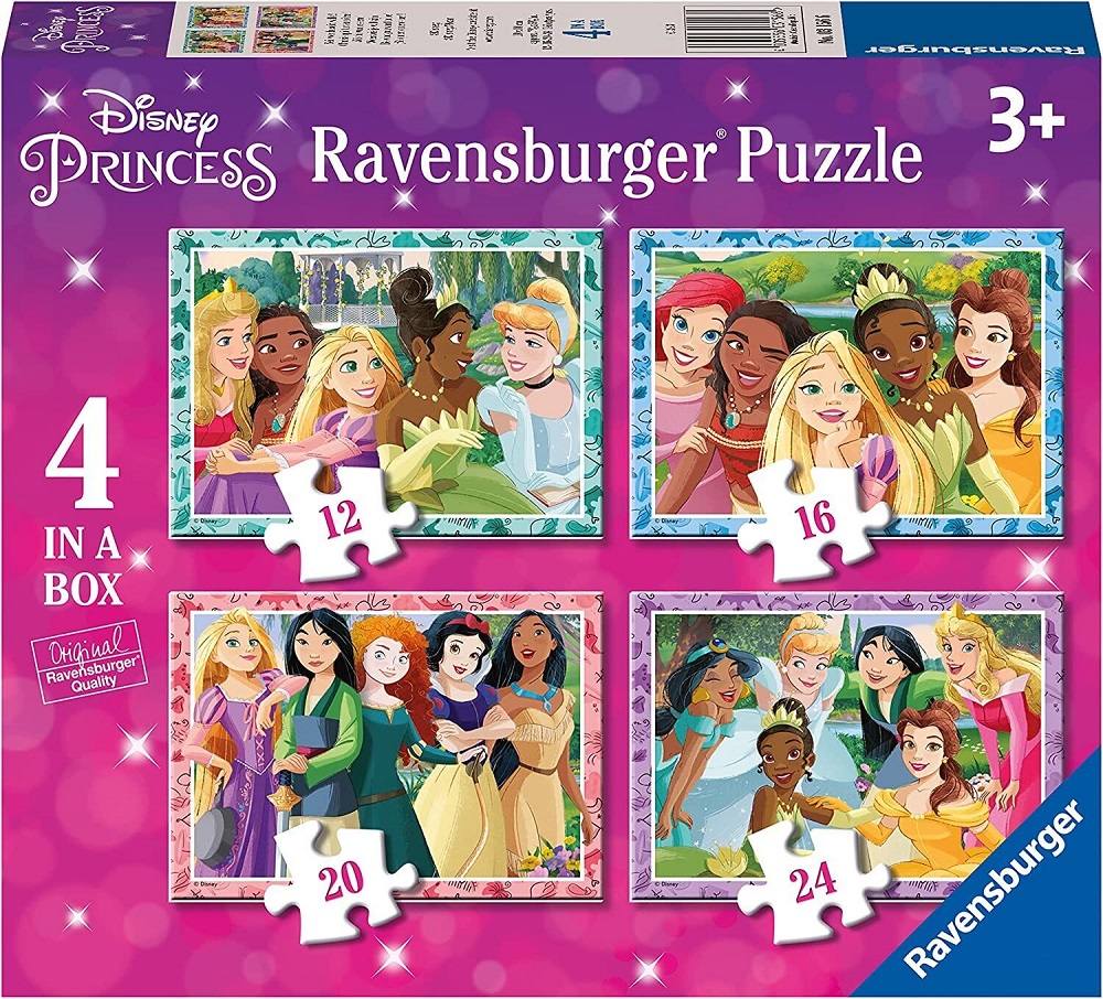 4 Puzzles In A Box - Disney Princess Be Who You Want To Be