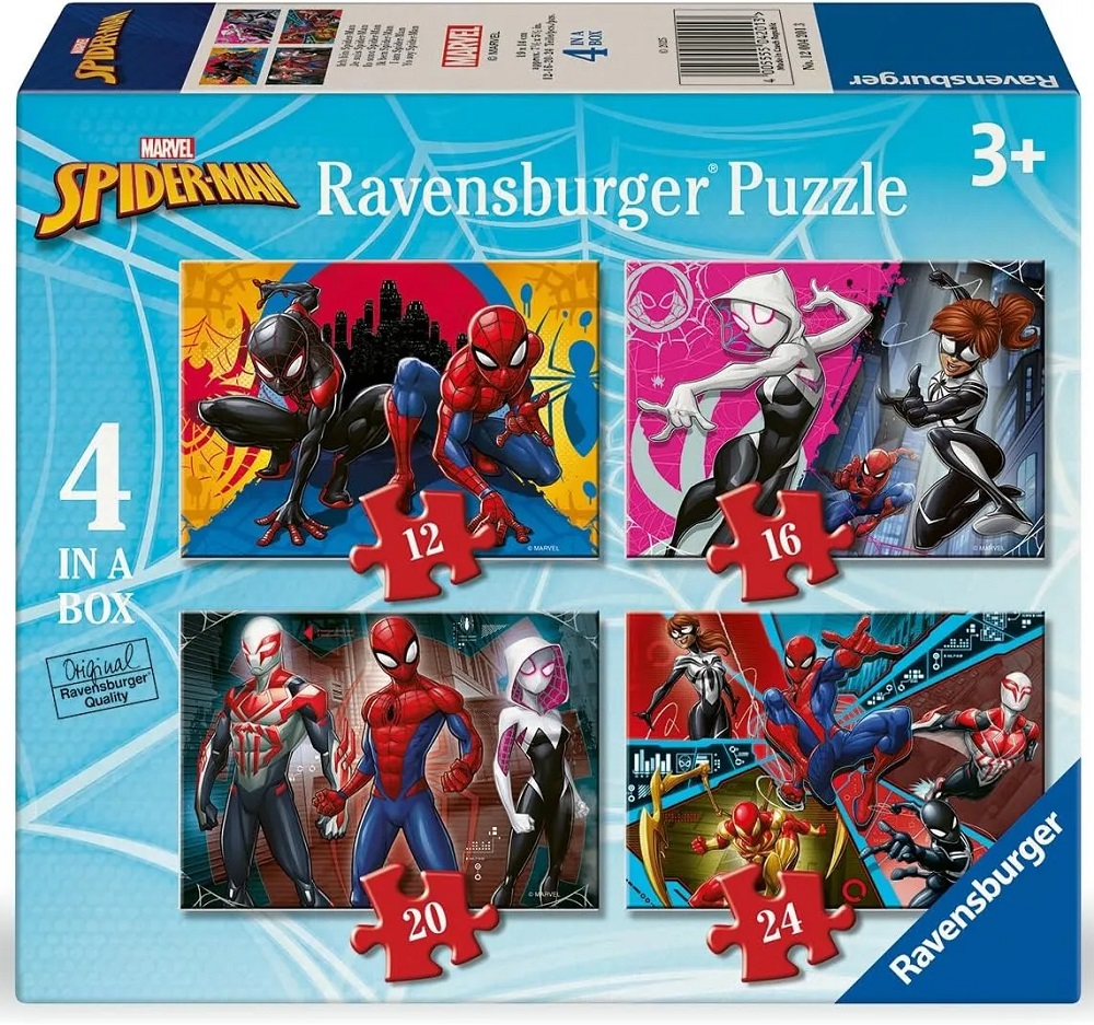 4 Puzzles In A Box - Marvel Spiderman