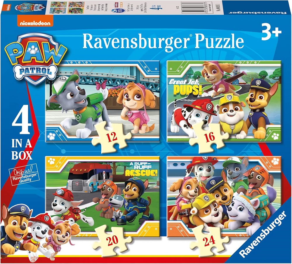 4 Puzzles In A Box - Paw Patrol Ready For Adventure