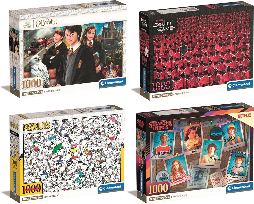 4 x 1000 Piece Assorted Jigsaw Puzzles Bundle