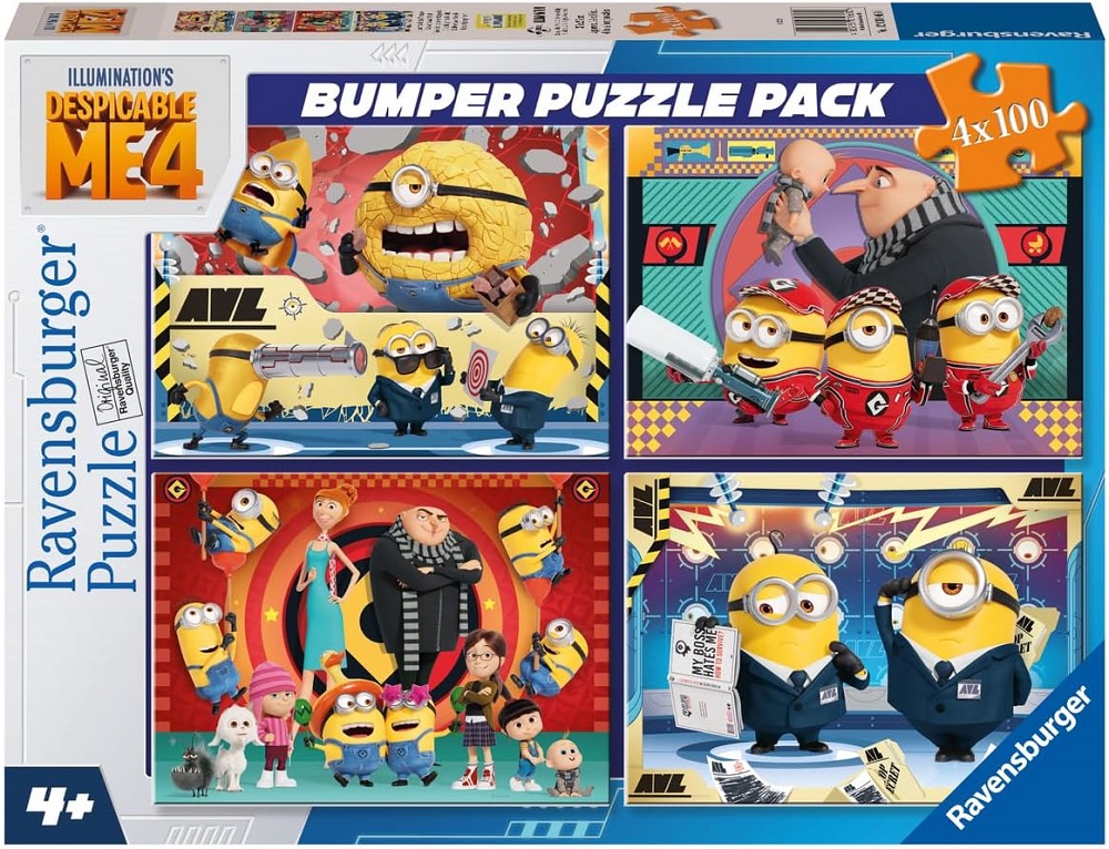 4 x 100 Pieces Despicable Me 4