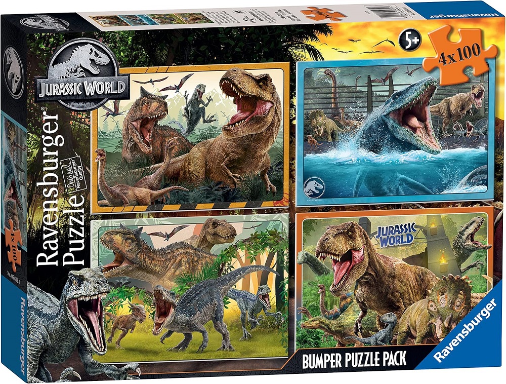 Welcome To Jurassic World 4x100 Pieces Bumper Pack