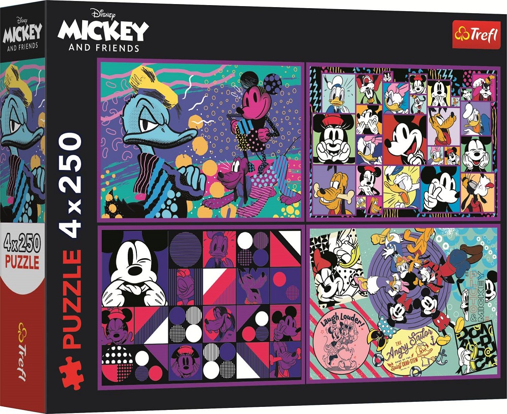 4 x 250 Piece Puzzles - Disney Mickey & Friends (2)