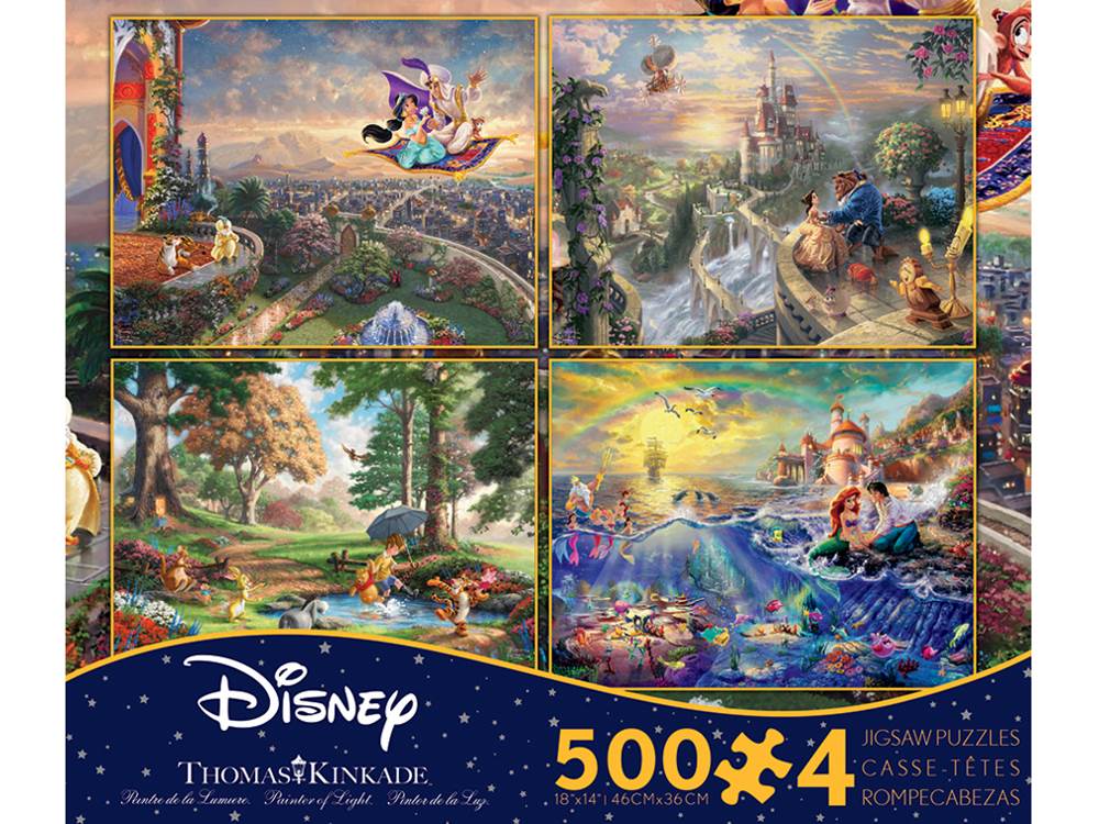 Thomas Kinkade Disney 4 x 500 Pieces Series 3