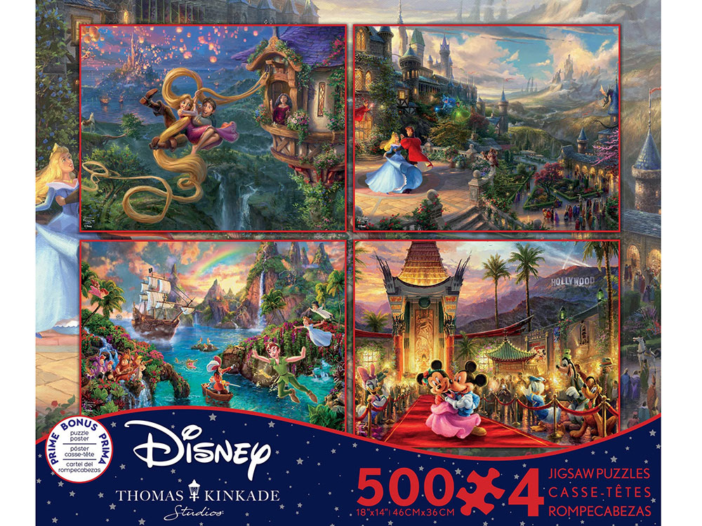 Thomas Kinkade Disney 4 x 500 Pieces Series 8