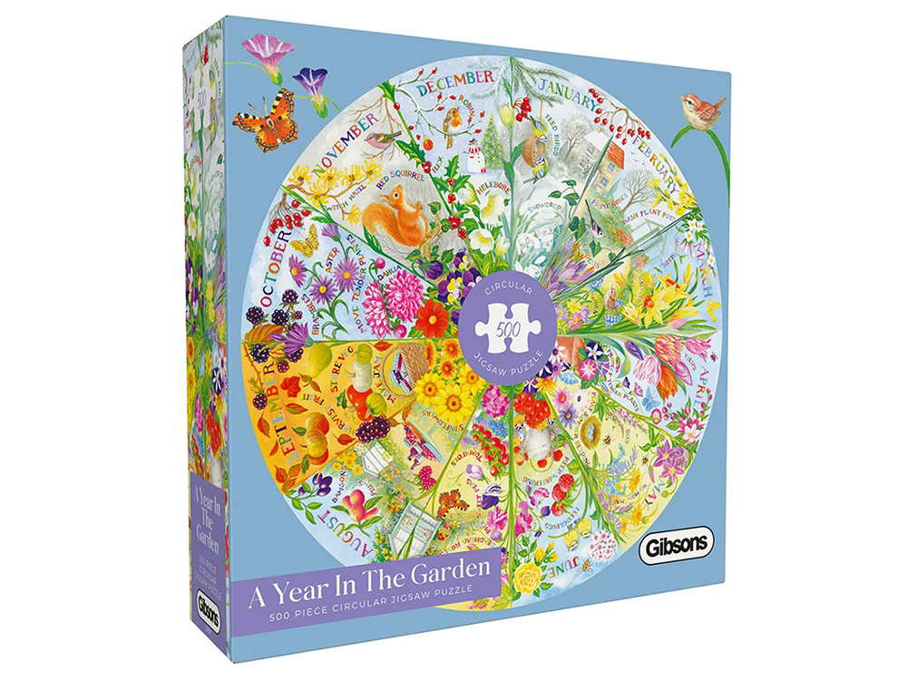 A Year In The Garden Round Puzzle