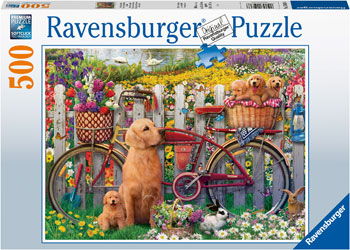 Cute Dogs In The Garden
