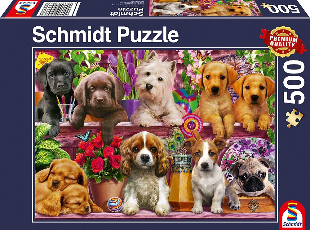 Dogs On A Shelf