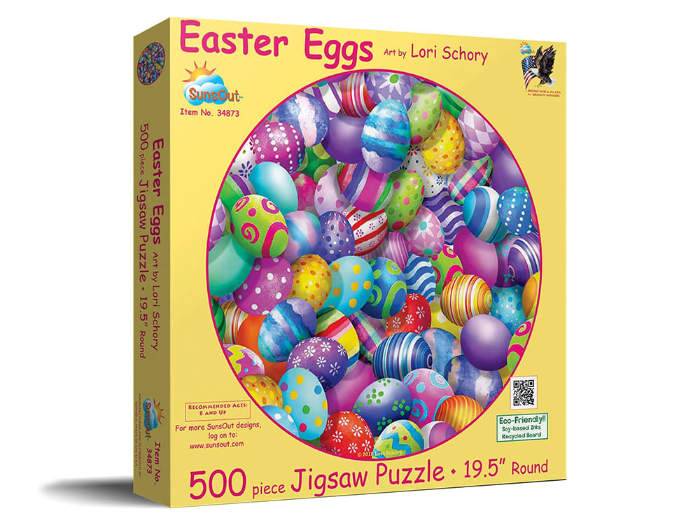 Easter Eggs Round Puzzle