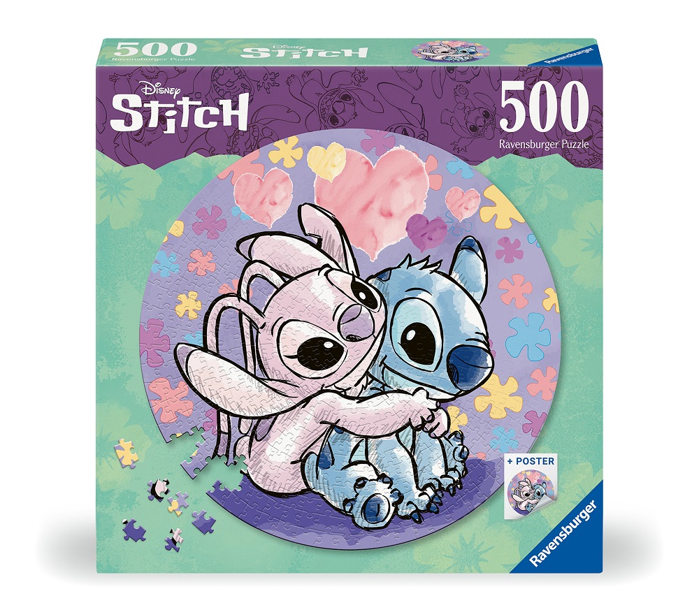 Round Puzzle - Disney Lilo & Stitch