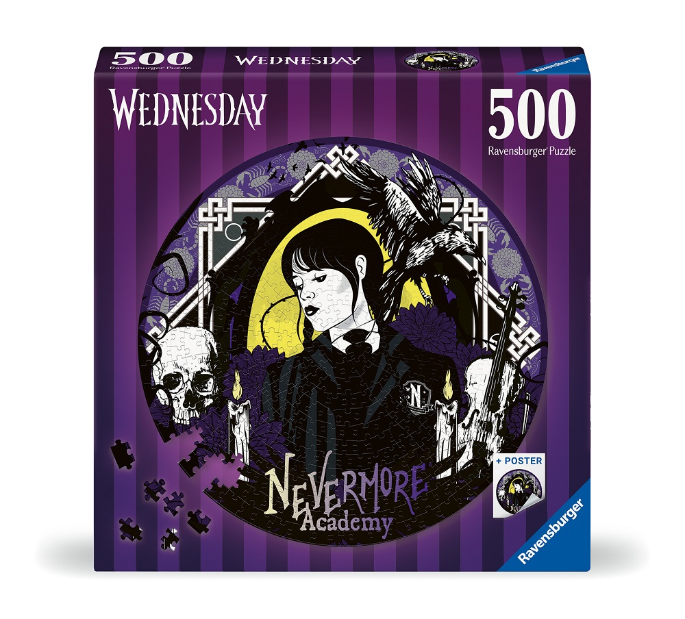Round Puzzle - Wednesday Nevermore Academy 