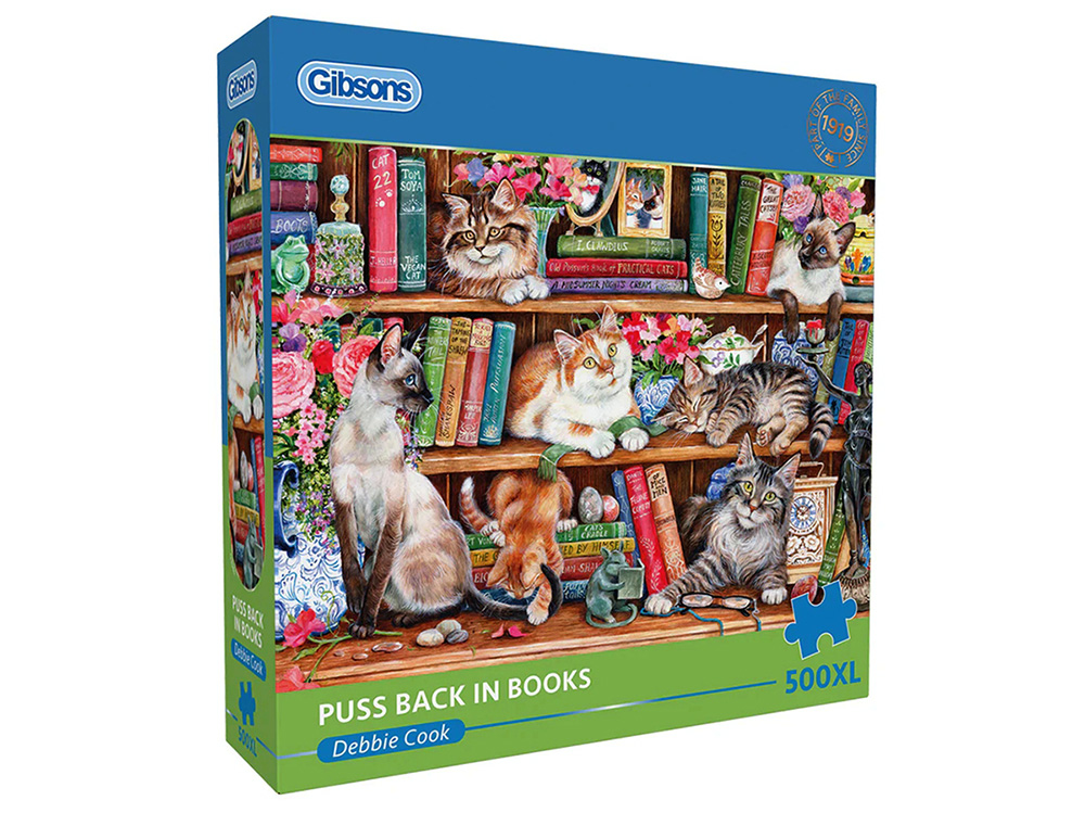 Puss Back In Books 500XL