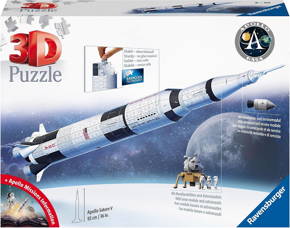 3D Puzzle - Apollo Saturn V Rocket