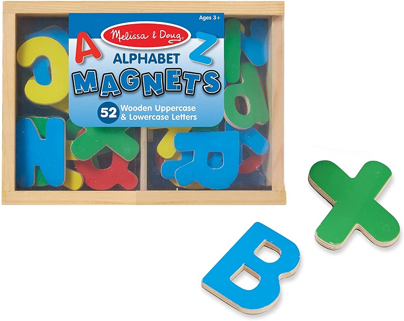 52 Wooden Alphabet Magnets