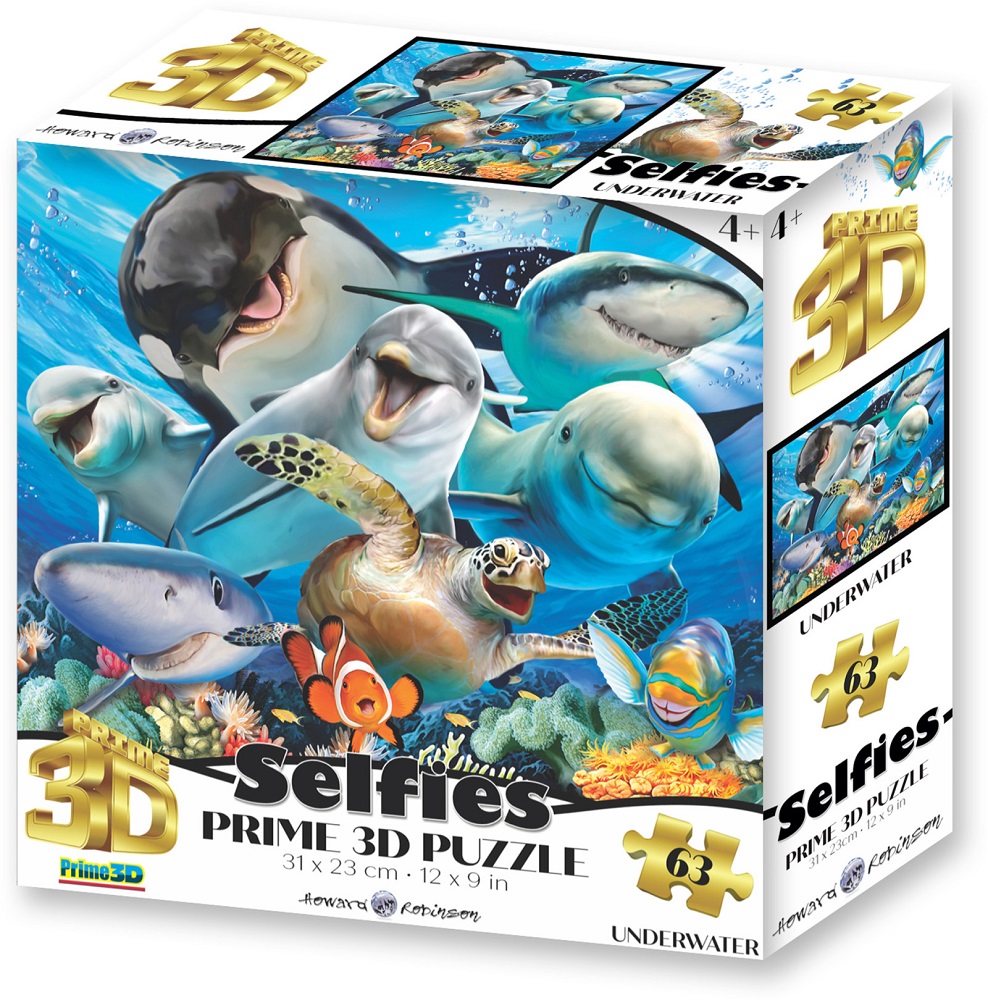 3D Lenticular Puzzle - Underwater Selfie