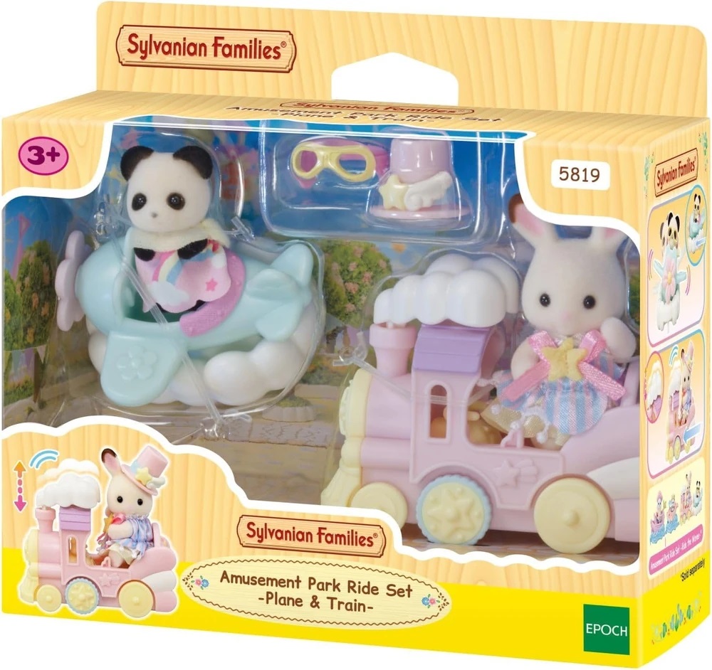 Amusement Park Ride Set - Plane & Train