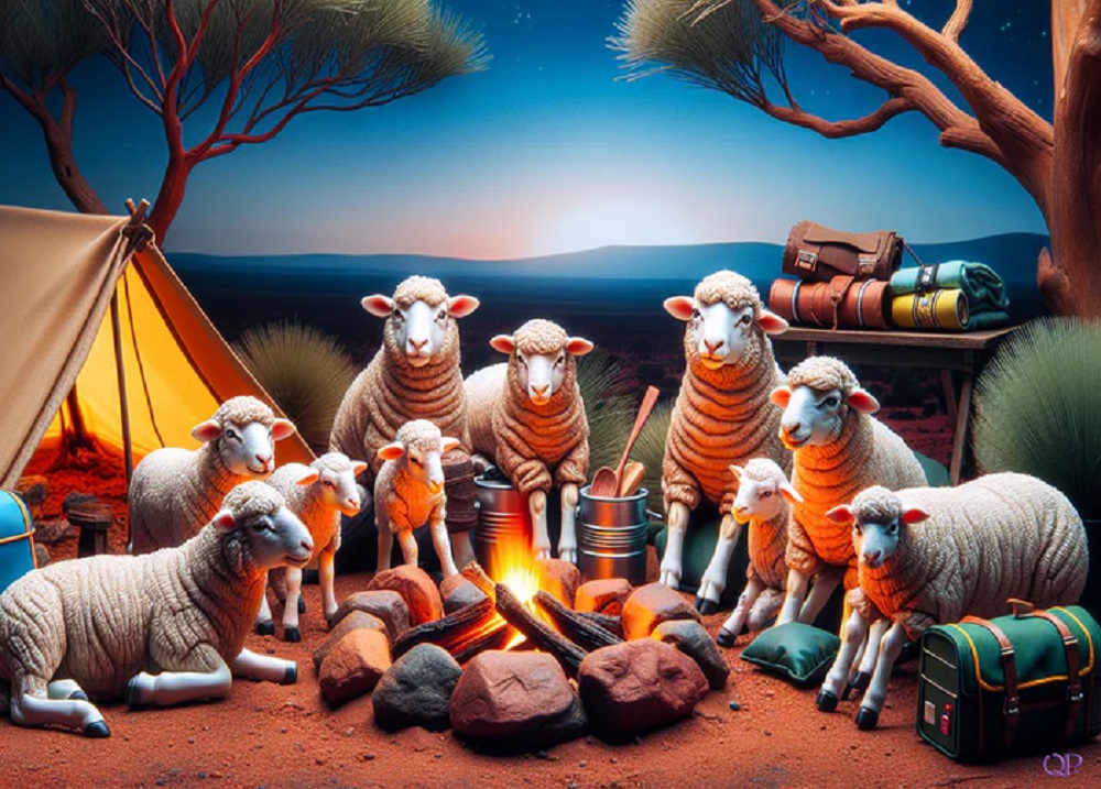 Aussie Animals Camping - Sheep 