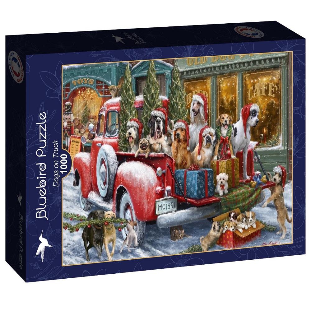 Dogs On Truck 