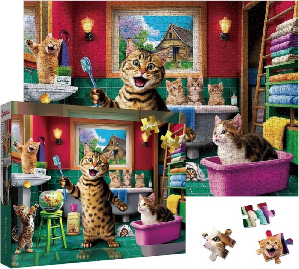 Bathing Cats
