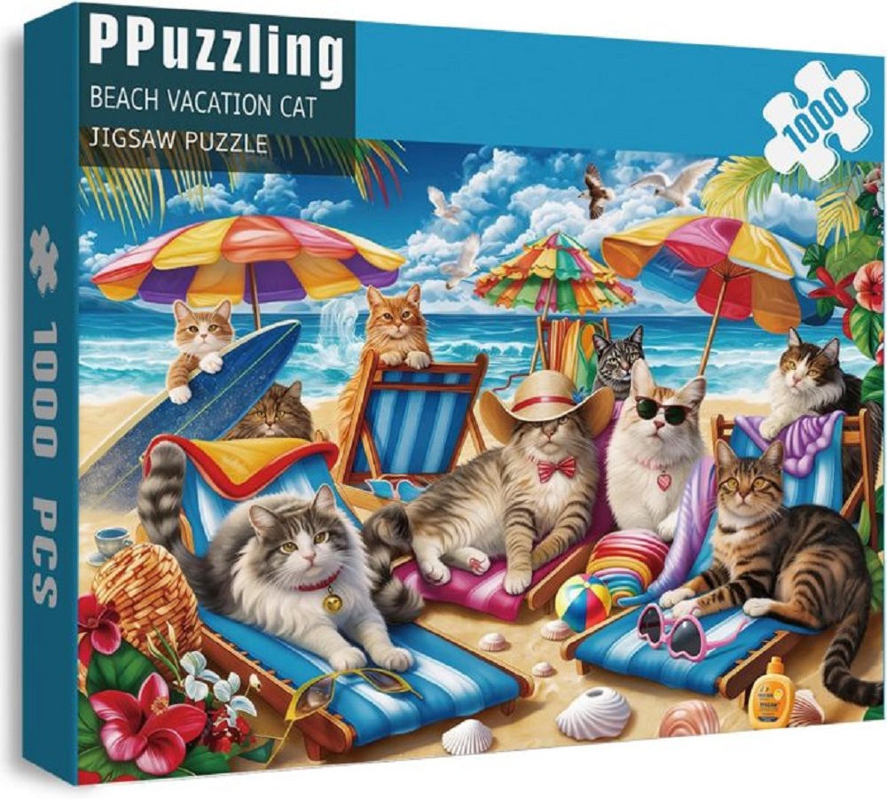 Beach Vacation Cat