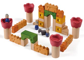 Plan Toys Wooden Castle Blocks