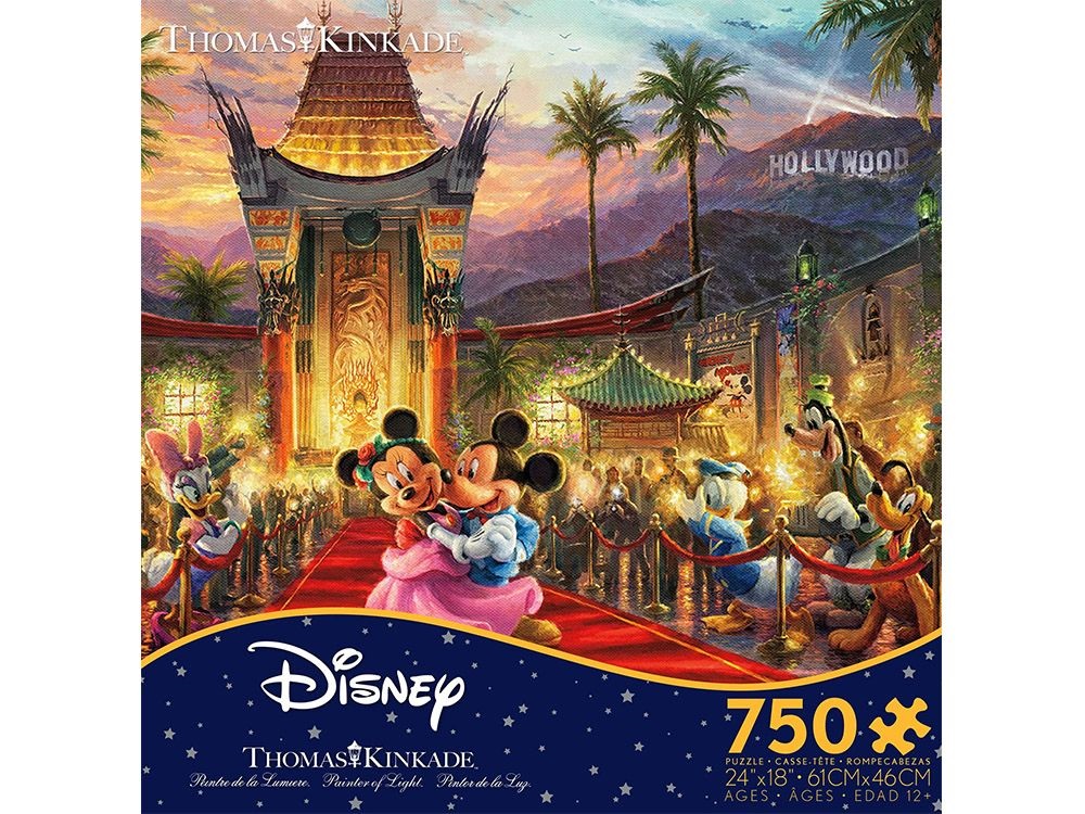 Thomas Kinkade - Mickey & Minnie In Hollywood